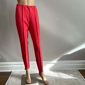 Bogner Softshell Ski Pants for women in size 6 long. Color is Coral.